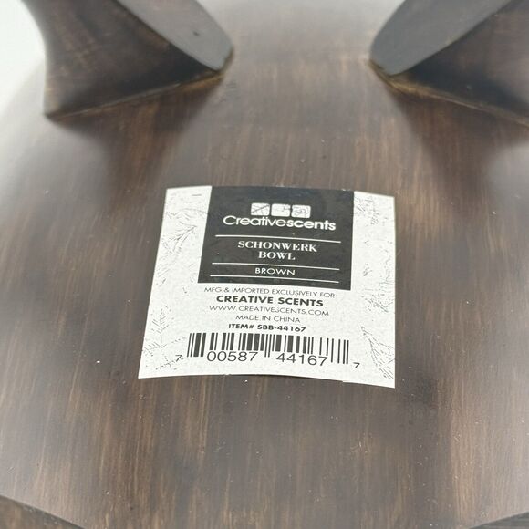 Creative Scents Schonwerk Resin Crackled Decorative Centerpiece Bowl 10” SCRATCH - Picture 8 of 10